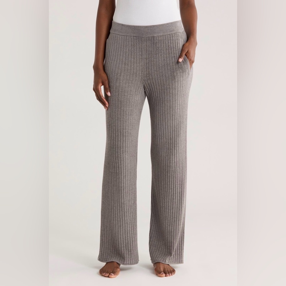 Barefoot Dreams® CozyChic® Ultra Lite® Rib Rolled Edge Pants, Size XL